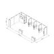 10x5m - stoisko Modularico M100 LED układ L-037105M100