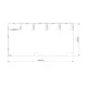 10x5m - stoisko Modularico M100 LED układ L-037105M100