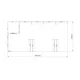 10x5m - stoisko Modularico M100 LED układ L-039105M100