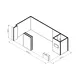 10x5m - stoisko Modularico M150 LED układ L-015105M150