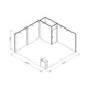 5x5m - stoisko Modularico M50 układ L-01055M50