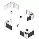 5x5m - stoisko Modularico M50 układ L-01055M50