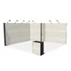 5x5m - stoisko Modularico M50 układ L-01055M50