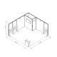 5x5m - stoisko Modularico M50 układ L-01155M50