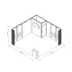 5x5m - stoisko Modularico M50 układ L-01255M50