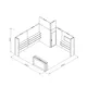 5x5m - stoisko Modularico M100 LED układ L-04155M100