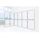 3x3m - stoisko Modularico MQ50 układ L-00233MQ50