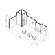 10x5m - stoisko Modularico M150 LED układ L-001605M150