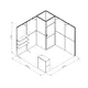 3x3m - stoisko Modularico MQ50 układ L-00233MQ50