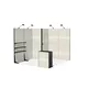 3x3m - stoisko Modularico MQ50 układ L-00233MQ50