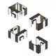 4x4m - stoisko Modularico M100 LED układ L-04544M100