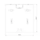 8x8m - stoisko Modularico M150 LED układ PW-01988M150
