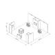 8x8m - stoisko Modularico M150 LED układ PW-02088M150