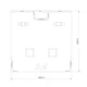 8x8m - stoisko Modularico M150 LED układ PW-02088M150