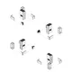 7x7m - stoisko Modularico M150 LED układ W-02077M150