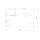 4,5x3m - stoisko Modularico M150 LED układ W-02243M150