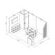 4,5x3m - stoisko Modularico M100 LED układ L-04843M100