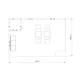 4,5x3m - stoisko Modularico M100 LED układ L-04843M100