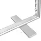 3x3m h2,5m - stoisko Modularico MGO LED srebrne układ L-01033H25MGOS