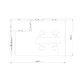 4,5x3m - stoisko Modularico M100 LED układ L-05043M100