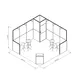 4x4m - stoisko Modularico MQ50 układ L-00344MQ50