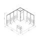 4x4cm - stoisko Modularico M50 układ L-01744M50