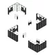 4x4cm - stoisko Modularico M50 układ L-01844M50