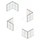 2x2m h2m - stoisko Modularico MGO LED srebrne układ L-00122H2MGOS
