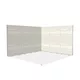 3x3m h2m - stoisko Modularico MGO LED srebrne układ L-00233H2MGOS