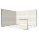 4x3m h2,5m - stoisko Modularico MGO LED czarne układ L-00533H25MGOB