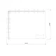4x3m h2,5m - stoisko Modularico MGO LED srebrne układ L-00643H25MGOS