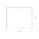 5x4m h2,5m - stoisko Modularico MGO LED srebrne układ C-00754H25MGOS
