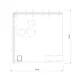 3x3m h2,5m - stoisko Modularico MGO LED srebrne układ L-01033H25MGOS