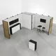 5x5m - stoisko Modularico MQ50 układ L-00555MQ50