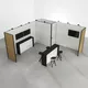 5x5m - stoisko Modularico M50 układ L-02055M50
