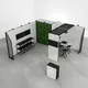 5x5m - stoisko Modularico M50 układ L-02355M50