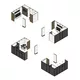 5x5m - stoisko Modularico M50 układ L-02255M50