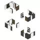 5x5m - stoisko Modularico M100 LED układ L-04955M100