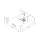 10x10m - stoisko Modularico M150 LED układ PW-0251010M150