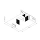 10x10m - stoisko Modularico M100 LED układ PW-0541010M100