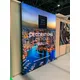 200x250cm - ścienna rama S100T podświetlenie tylne LED, profil srebrny