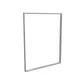 200x250cm - ścienna rama S100T podświetlenie krawędziowe LED, profil srebrny