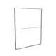 200x250cm - ścienna rama S150D podświetlenie krawędziowe LED, profil srebrny