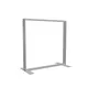 100x100cm - stojąca rama S100D, stopy standard, profil srebrny