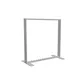 100x100cm - stojąca rama S100D, podświetlenie krawędziowe LED, stopy standard, profil srebrny