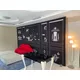 100x100cm - stojąca rama S100T, stopy standard, profil srebrny