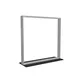 100x100cm - stojąca rama S100D, stopa Mono HPL, profil srebrny