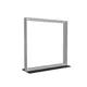 100x100cm - stojąca rama S100T, stopa Mono HPL, profil srebrny