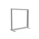 100x100cm - stojąca rama S100T, podświetlenie krawędziowe LED, stopy standard, profil srebrny