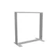 100x100cm - stojąca rama S150D, stopy standard, profil srebrny